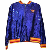 Astros Blue Sequin Jacket